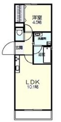 車道駅 徒歩4分 2階の物件間取画像